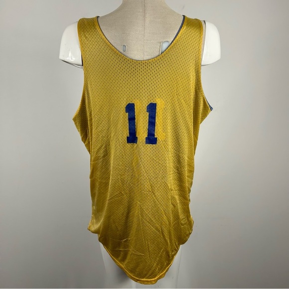 Vintage Men Blue Yellow Wildcats Reversible Jersey Tank Top Size L - Picture 4 of 13